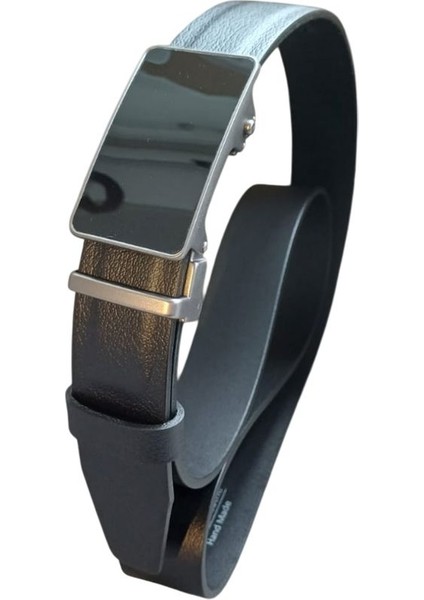 Erkek Kemer Otomatiktokalı Hakiki Deri Genişlik 3.50 cm