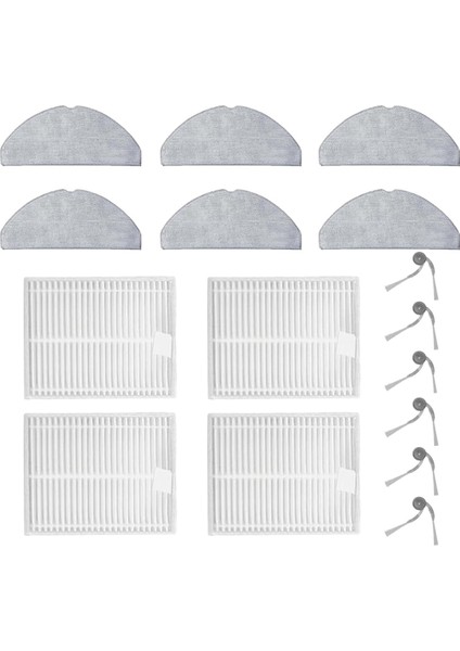 Roborock Q7 M5/ Q7 M5+/ Q7 L5 Elektrikli Süpürge Yan Fırça Paspas Pedi Hepa Filtresi Için Yedek Parça Kiti (Yurt Dışından)