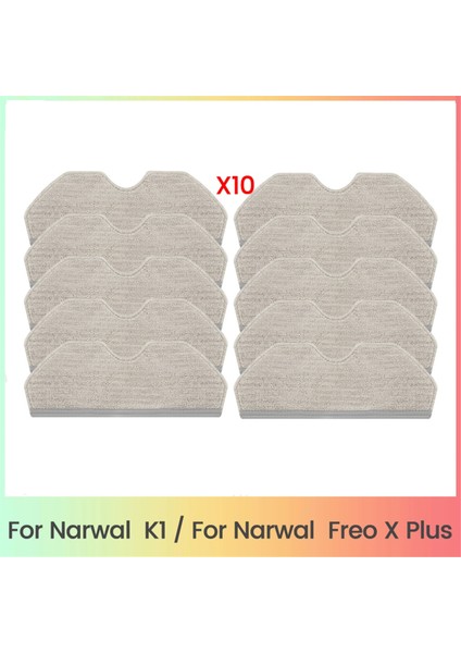 Narwal K1 Narwal Freo x Plus Robot Süpürge Için 10 Adet Yedek Paspas Pedi Yıkanabilir ve Tekrar Kullanılabilir Mikrofiber Paspas Pedleri (Yurt Dışından)