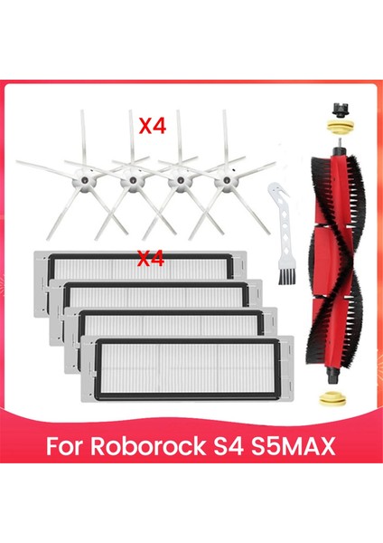 Xiaomi Roborock S4 S5MAX Robot Süpürge Ana Yan Fırça Hepa Filtre Yedek Parçaları (Yurt Dışından)