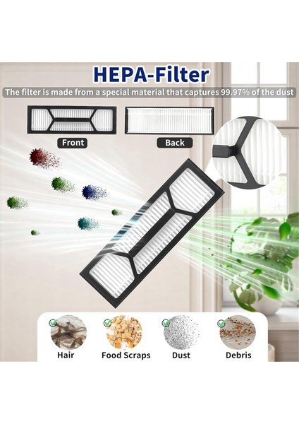 Eufy Omni S1 Pro Robot Süpürge Yedek Parçaları Için 17 Parça Ana Fırça Yan Fırça Yıkanabilir Filtre Toz Torbası Tekerlekli Paspas (Yurt Dışından) fiyatları