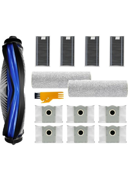 Ecovacs Deebot T80 Omni, X8 Pro Omni Elektrikli Süpürge Ana Fırça Paspas Temizleme Silindiri Filtreler Torbalar Için Aksesuar Seti (Yurt Dışından)