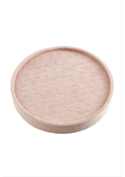 Ds-Derin Yuvarlak Ahşap Anfora Kumaş Piercing Küpelik 20 Cm-Siyah