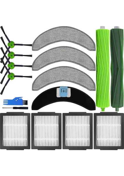 Combo J7+ / J7 Plus Robot Süpürge Için Yedek Parçalar Aksesuarlar Ana Yan Fırçalar Filtreler Moplar (Yurt Dışından)