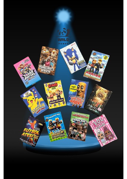 Mega Eğlence Paketi 12 Farklı Mini Kutu / Hepsi Bir Arada Birbirinden Farklı Oyun Kartları /