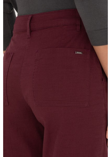 Kadın Plum Pantolon (Kanvas-Chino) 50316913-VR177