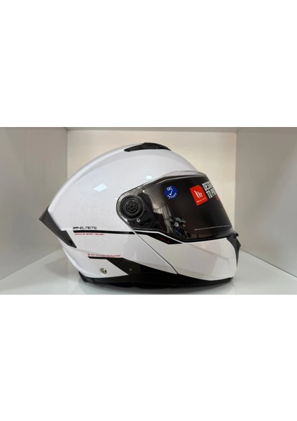 Kask mt Atom 2 A11 Çene Açılır Parlak Beyaz fırsatları