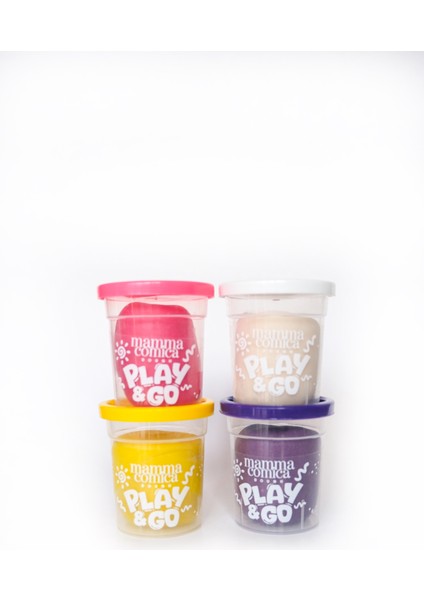 Play & Go 4 Lü Doğal Renkli Oyun Hamuru Seti (4 Renk x 65 Gr)