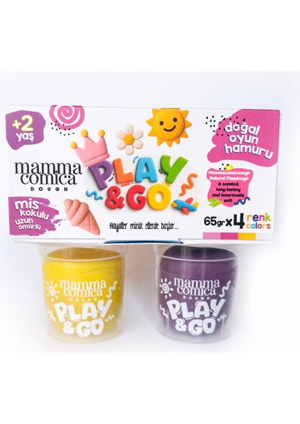 Play & Go 4 Lü Doğal Renkli Oyun Hamuru Seti (4 Renk x 65 Gr) fiyatları