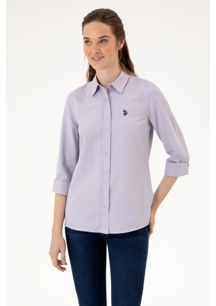 Kadın Lila Gömlek Basic 50316711-VR245 modelleri