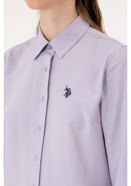 Kadın Lila Gömlek Basic 50316711-VR245