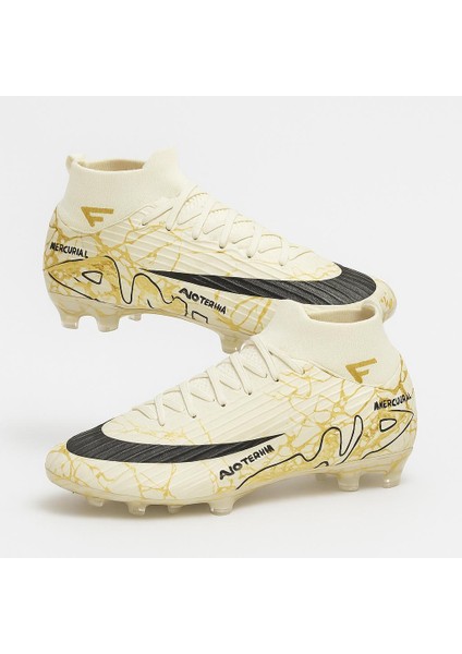 Likralı Çoraplı Vinnex Spor Krampon Ayakkabı-Bej Altın fırsatları