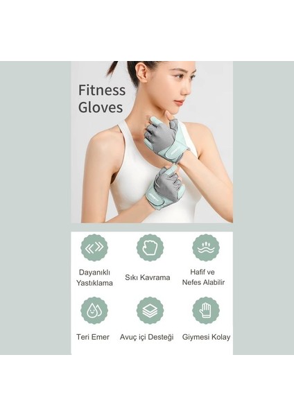 Fitness ve Ağırlık Eldiveni - Rahat ve Konforlu Tutuş