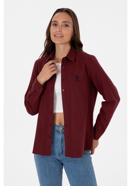 Kadın Plum Gömlek Basic 50316518-VR177