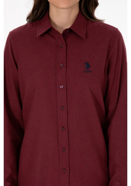 Kadın Plum Gömlek Basic 50316518-VR177