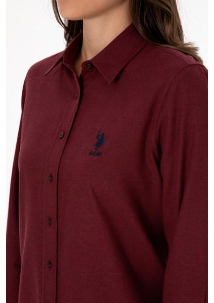 Kadın Plum Gömlek Basic 50316518-VR177