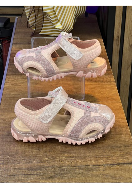 Çocuk Tek Bantlı Simli Sandet-Pembe modelleri