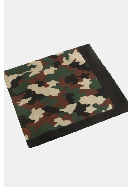 Ds-Derin Asker Desenli Bandana 50X50-YEŞIL fiyatları