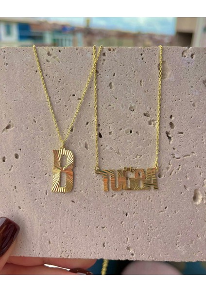 925 Gümüş| Kristal Kesim Xl Harf Kolye fiyatları