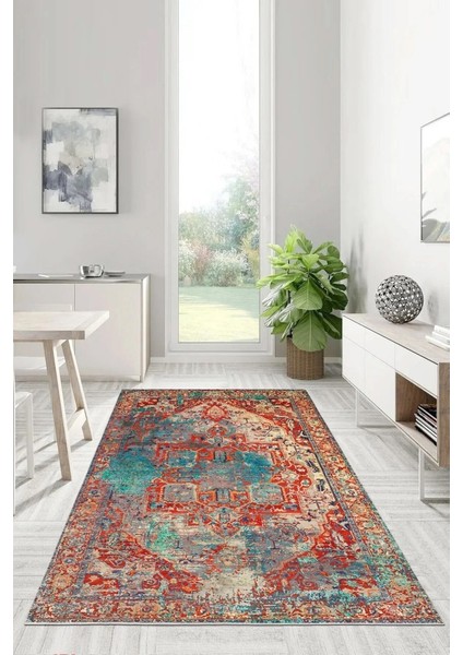 Desenlerle Zaman Yolculuğu: Renkli ve Motifli Halı Tasarımı - Kaymaz Taban