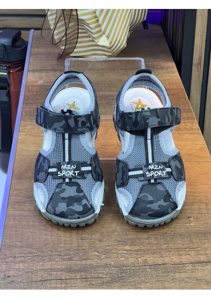 Çocuk Kamuflaj Desenli Tek Bantlı Sandet-Siyah-Kamuflaj modelleri