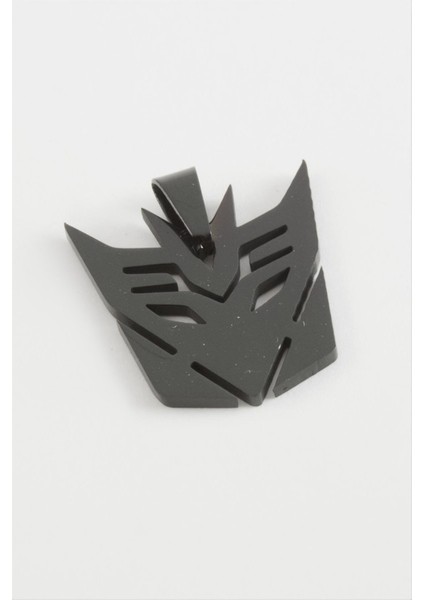 Ds-Derin Btmn Işareti Çelik Kolye Ucu 3,5 Cm-Siyah