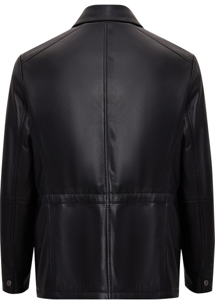 Salah Erkek Siyah Gömlek Yaka Deri Mont 25WGD6585U4 fiyatları