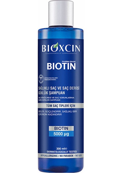 Biotin Şampuan 300 ml | Tüm Saç Tipleri