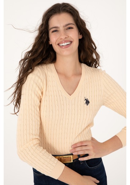 Kadın Yavruağzı Kazak /triko 50313625-VR053 fiyatları