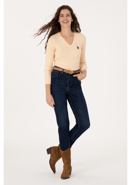 Kadın Yavruağzı Kazak /triko 50313625-VR053 fırsatları