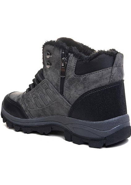 Xstep Erkek X6 Cilt Kaymaz Kürklü Suya Dayanıklı Kışlık Bot