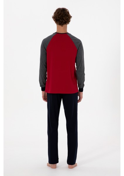 Erkek Bordo Pijama Takım 50318618-VR014 indirimleri