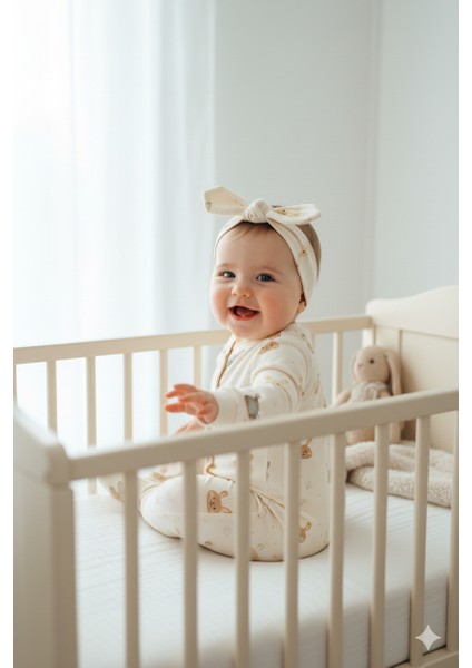 Kız Bebek Tulum %100 Pamuk Kumaş Uzun Kol Baskılı Patikli Çıtçıtlı Bandanalı Yeni Doğan indirimleri