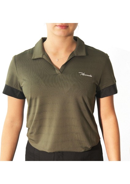 Golf Kadın Parker Open T-Shirt WPO20211132 Olive