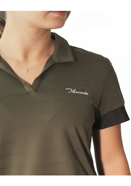 Golf Kadın Parker Open T-Shirt WPO20211132 Olive fiyatları