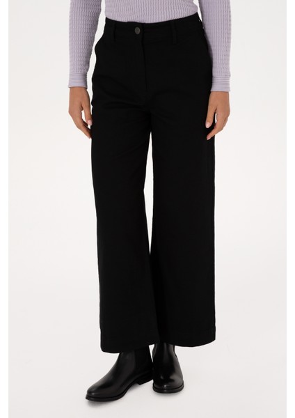 Kadın Siyah Pantolon (Kanvas-Chino) 50316913-VR046 fiyatları
