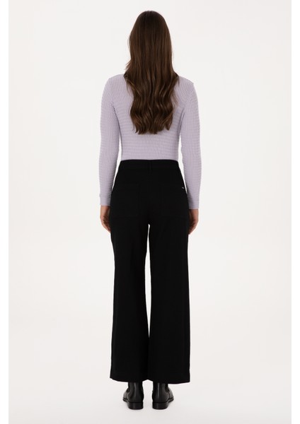 Kadın Siyah Pantolon (Kanvas-Chino) 50316913-VR046 fırsatları