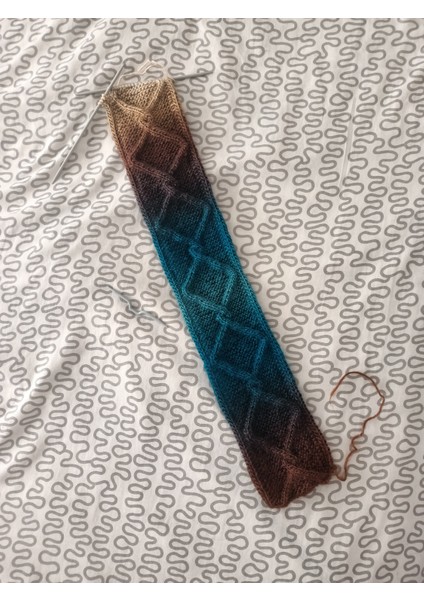 Renk Geçişli Ince Örgü Atkı El Örgüsü Akrilik Ombre Şal indirimleri