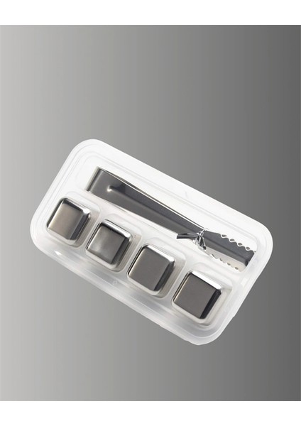 Paslanmaz Çelikten Üretilmiş Metal Buz Küpü Seti ve Buz Klipsi fırsatları