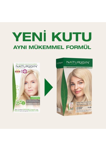 Organik İçerikli Saç Boyası Çok Açık Sarı 11.0 fırsatları