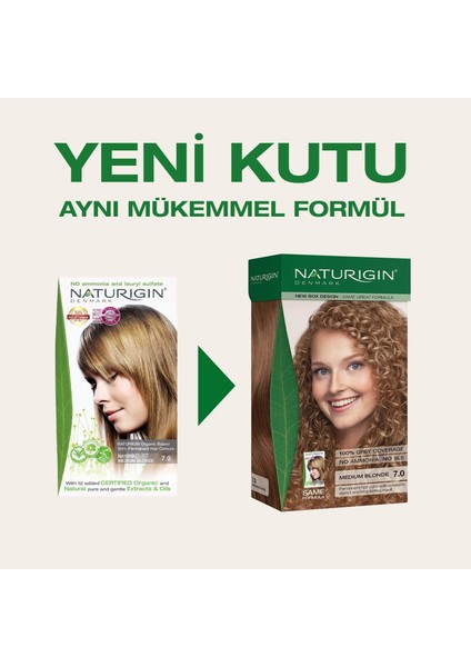 Organik İçerikli Saç Boyası Orta Sarı 7.0 indirimleri