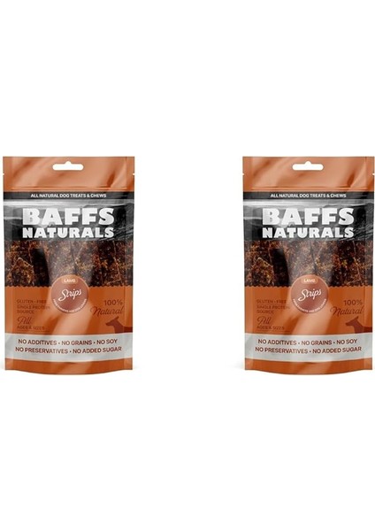 Baffs Naturals Kuzu Et Çubuk 100% Doğal Köpek Ödül Maması 100 gr (100 gr x 2 Adet)