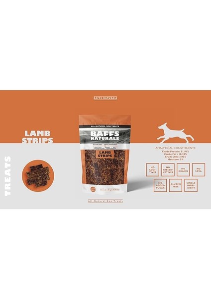 Baffs Naturals Kuzu Et Çubuk 100% Doğal Köpek Ödül Maması 100 gr (100 gr x 2 Adet) fırsatları