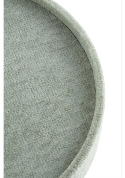 Ds-Derin Yuvarlak Ahşap Anfora Kumaş Piercing Küpelik 20 Cm-Krem fiyatları