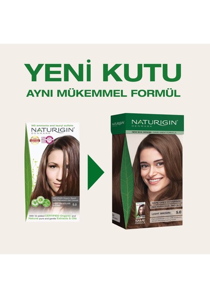 Organik İçerikli Saç Boyası 5.0 Açık Çikolata Kahverengi fiyatları