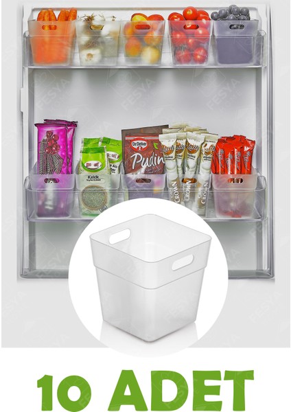 Dodu 10 Adet Buzdolabı Kapak Içi Düzenleyici Organizer Buzdolabı Içi Düzenleyici
