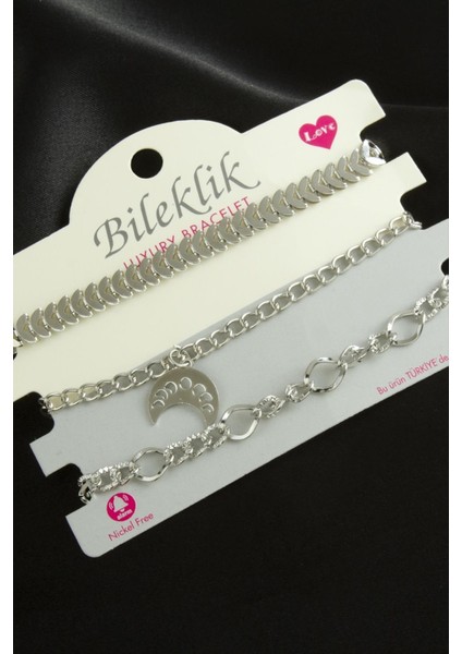 Resveq Karışık Trend Zincir Bileklik-Gümüş Rengi fiyatları