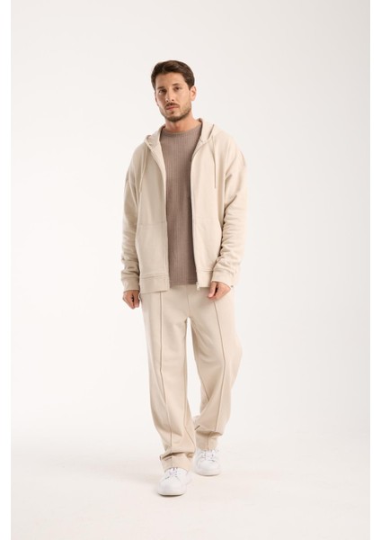 %100 Pamuk Erkek Oversize Kapüşonlu Sweatshirt ve Eşofman Altı (Takım) fırsatları