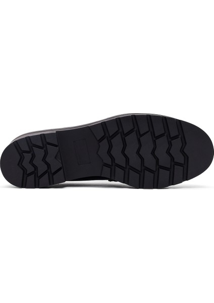 Kadın Siyah Kalın Tabanlı Maskülen Loafer 25AFE480118 fırsatları