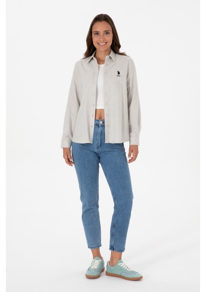 Kadın Ekru Gömlek Basic 50316518-VR019 fırsatları